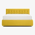 Кровать Perrino Альта (Triniti yellow, 180х200, ножки 5 см хром, решетка Стандарт, без ящика, дно Нет)